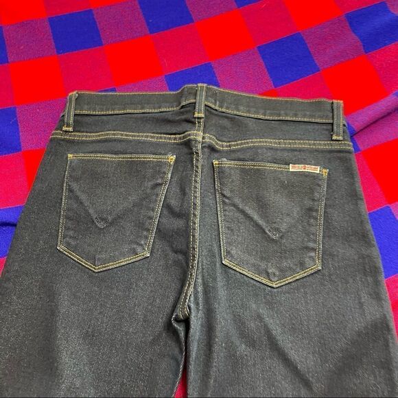Hudson Women’s Nico Super Skinny Midrise Dark Wash Denim Jeans Size 26 X 30 - Picture 6 of 12